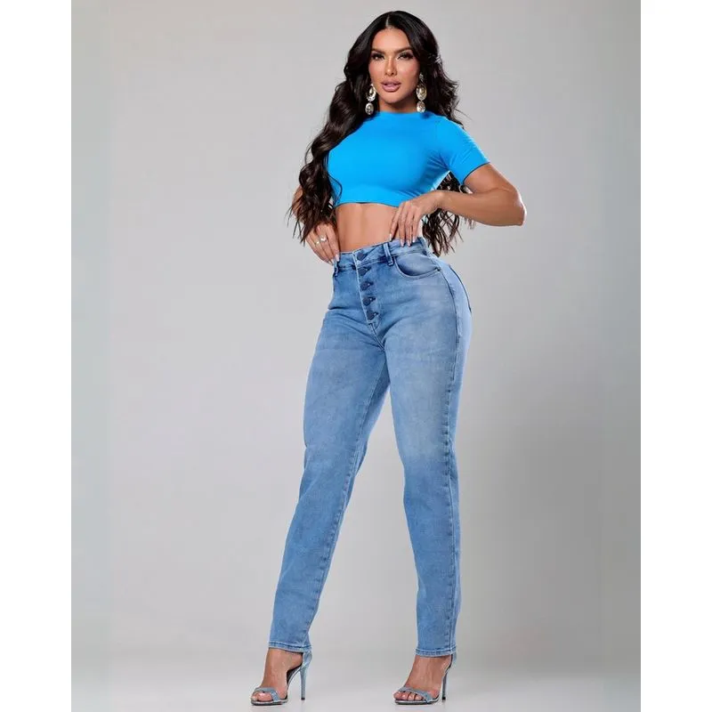 Calça Mom Cintura Alta Ri19 L244