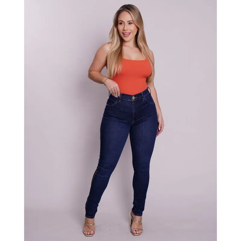 Calça Skinny Cintura Alta Levanta Bumbum Ri19 L957