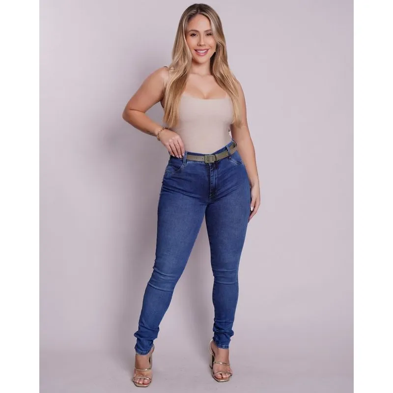 Calça Skinny Cintura Alta Levanta Bumbum Ri19 L972