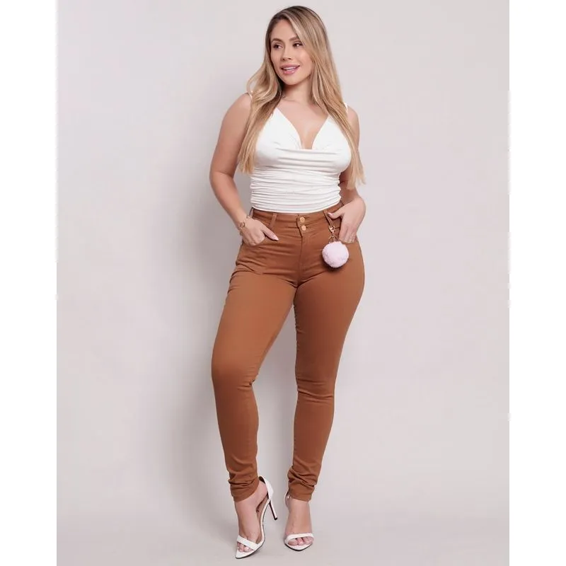 Calça Skinny Cintura Média Levanta Bumbum Premium Ri19 L7269