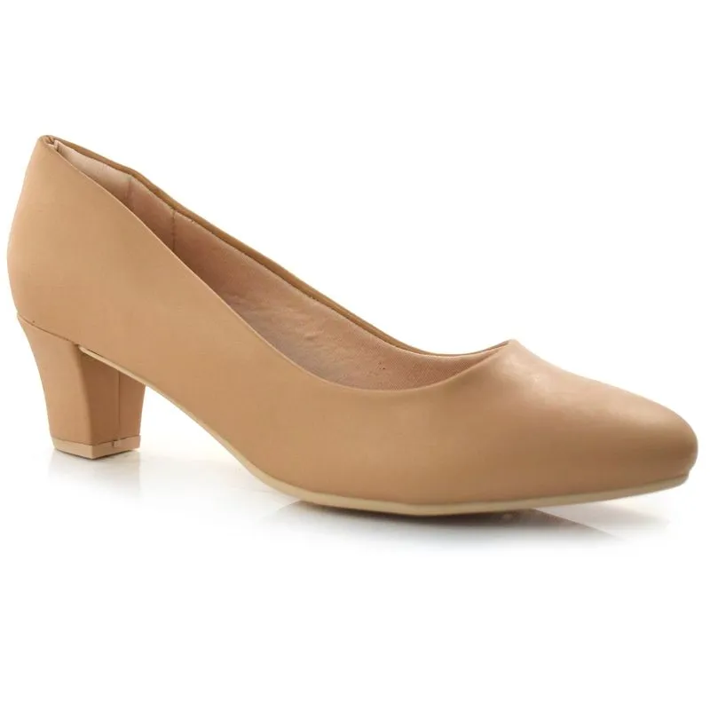 Scarpin Feminino Comfortflex Bege 23-97401 40