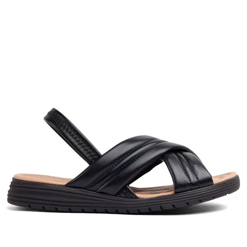 Sandália Feminina Comfortflex Flat Preto - 39