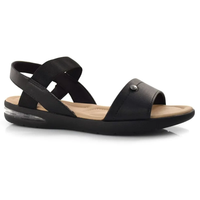 Sandália Rasteira Feminina Comfortflex Preto 23-66403 36