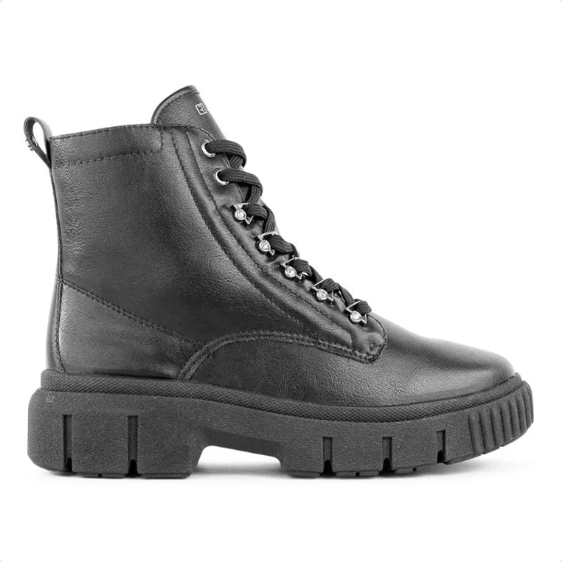 Bota Ramarim Coturno Tratorada Feminina 36 / Preto
