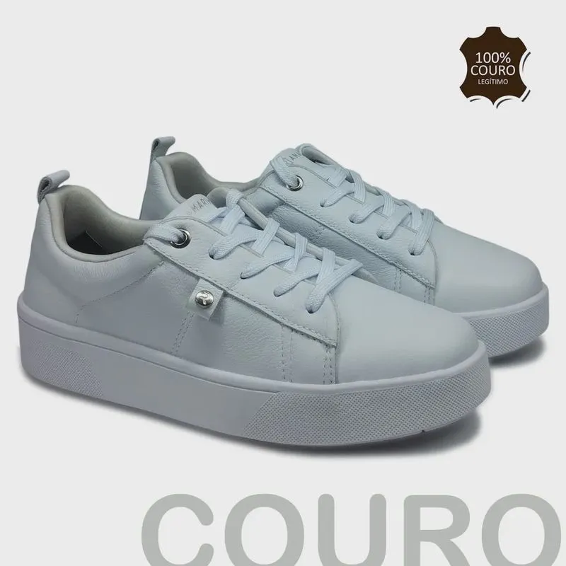 Tênis feminino ramarim couro