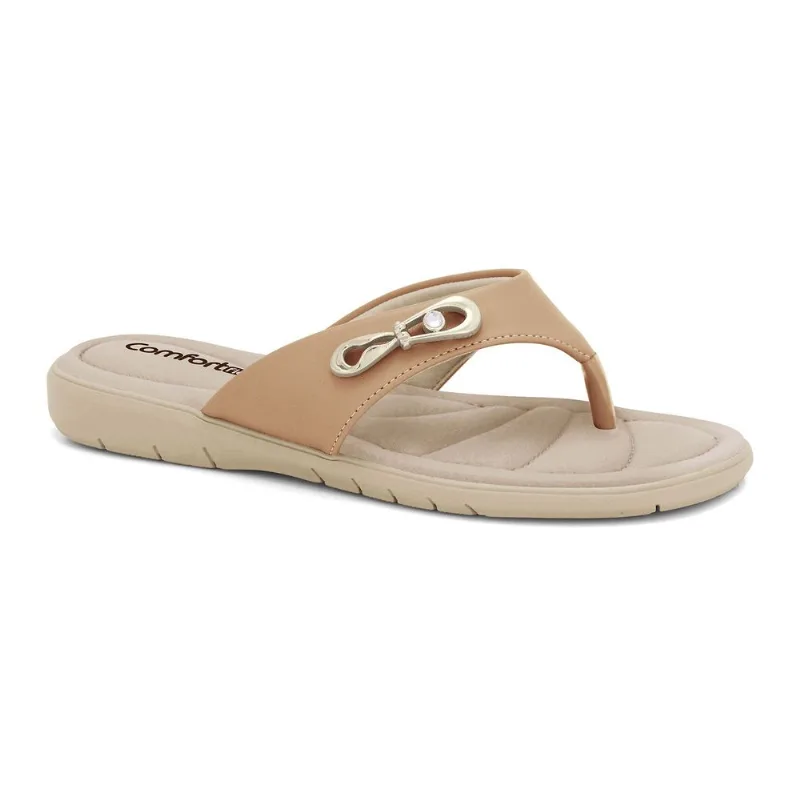 Chinelo Caqui Feminino Comfortflex 2480333-11 36