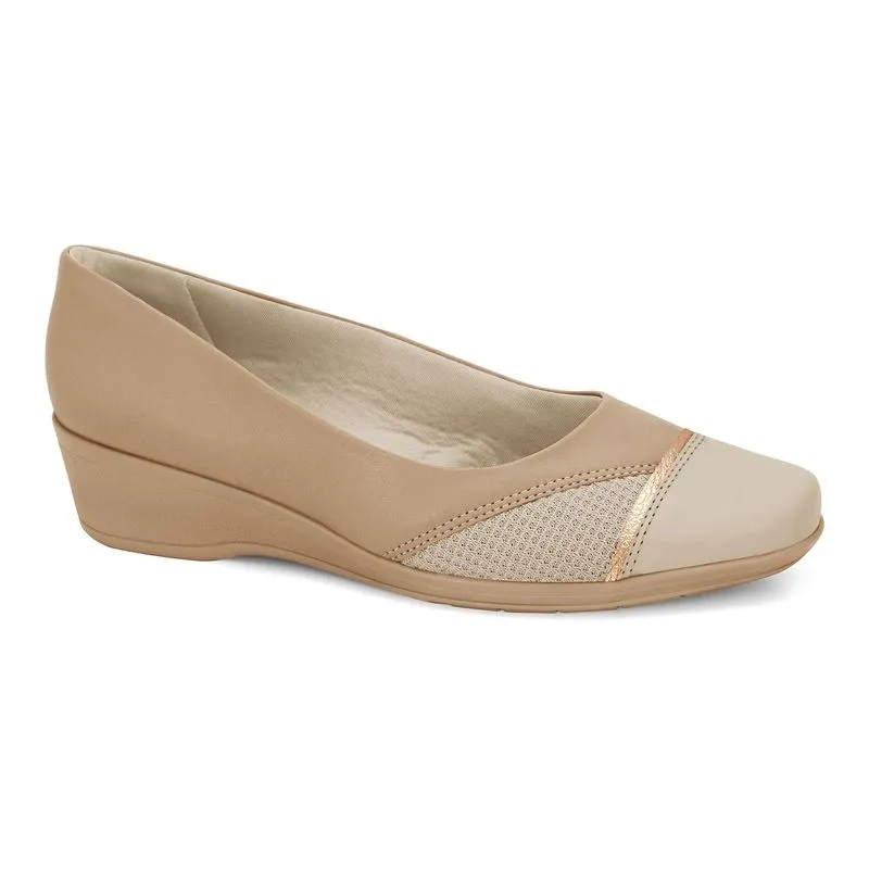 Sapatilha Anabela Almond Comfortflex 2494302-1 33