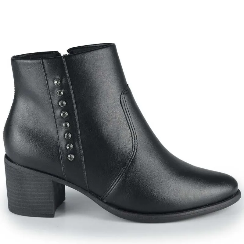 Bota Comfortflex Feminina Cano Baixo 2492305 02 VEST VEG PLUS/PTO 37