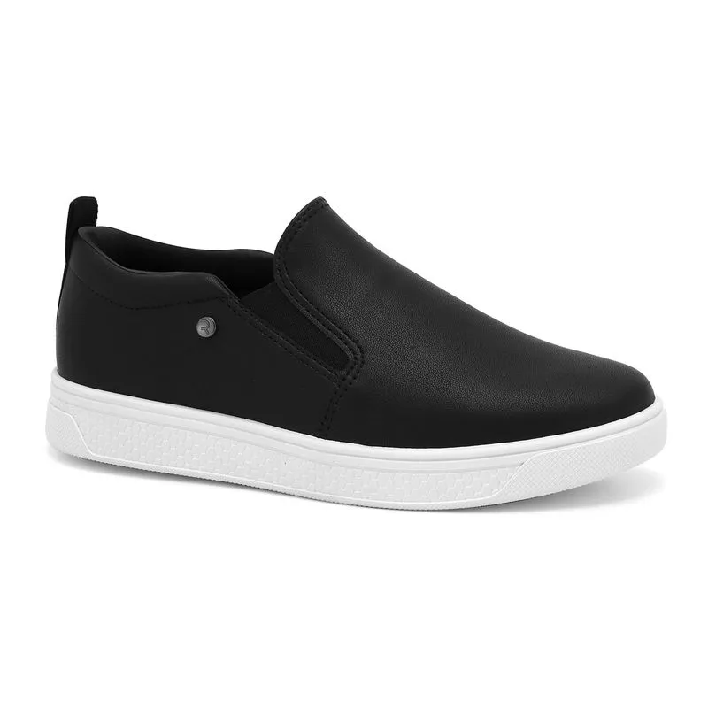 Tênis Preto Feminino Slip On Ramarim 2487222-1 36