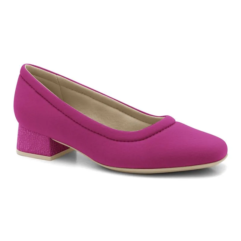 Scarpin Feminino Lycra Rosa Comfortflex 2495422-5 36