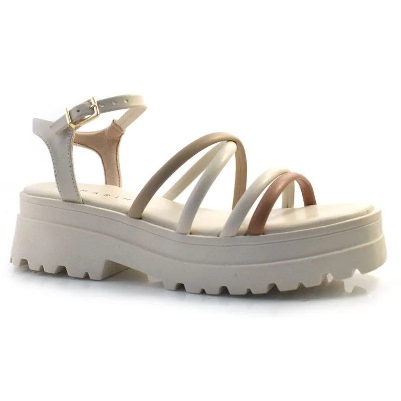Sandália Flat Feminina Ramarim Off White 24-38202 33
