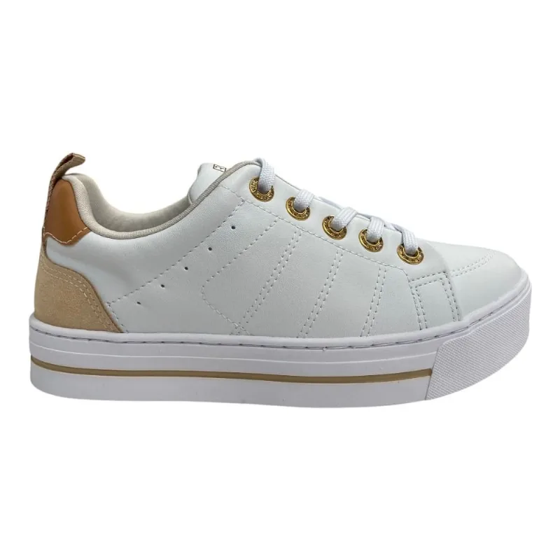 Tênis Casual Fem Ramarim Flatform Branco/Nude 24-93202 39 / Branco