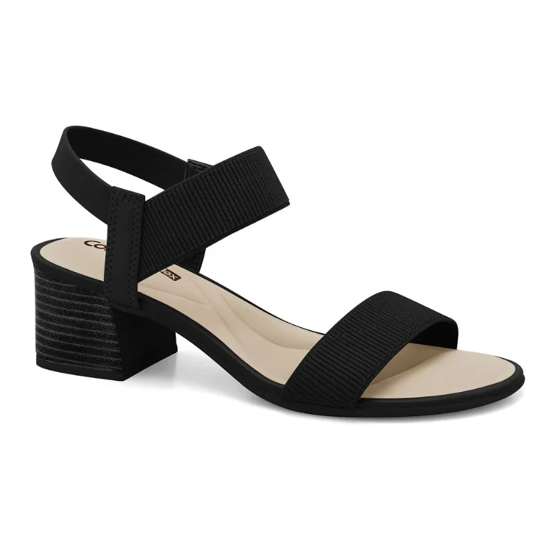 Sandália Salto Bloco Preto Comfortflex 2456401-7 33