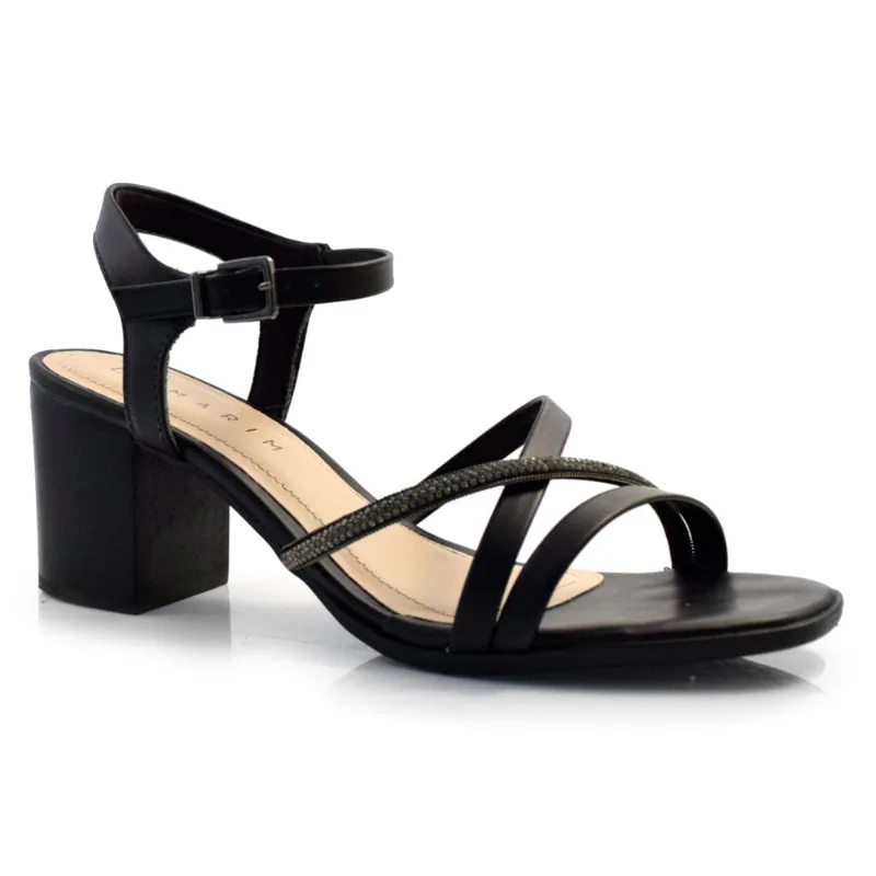 Sandália de Salto Bloco Feminina Ramarim Preto 24-31204 40