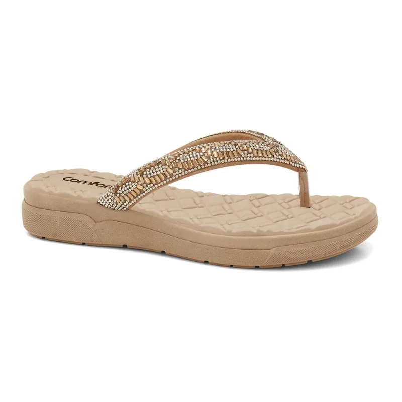 Chinelo Nude Comfortflex 2442432-1 35