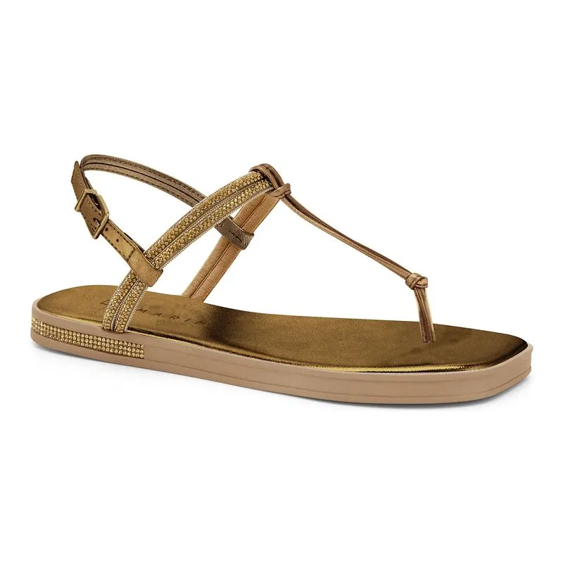 Sandália Rasteira Bronze Ramarim 249103-13 36