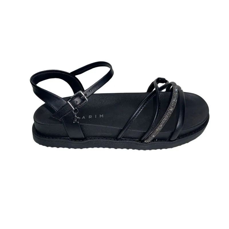 Sandália Feminina Comfy Strass FlatForm Ramarim 24-47205