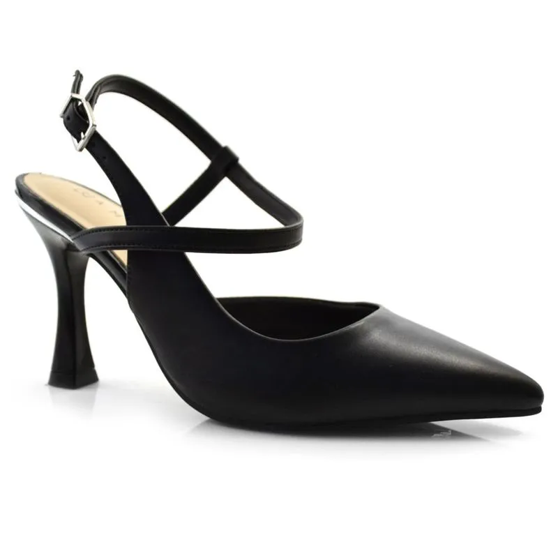 Scarpin Slingback Feminino Ramarim Preto 2418233 34