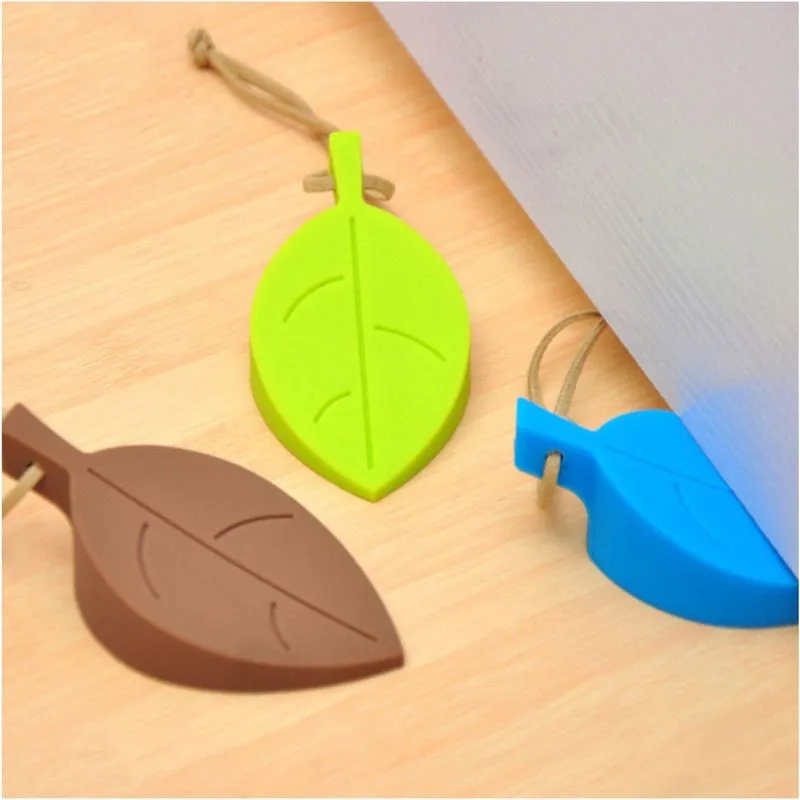 Aparador Peso Trava de Silicone p/ Porta Decoração Amarelo
