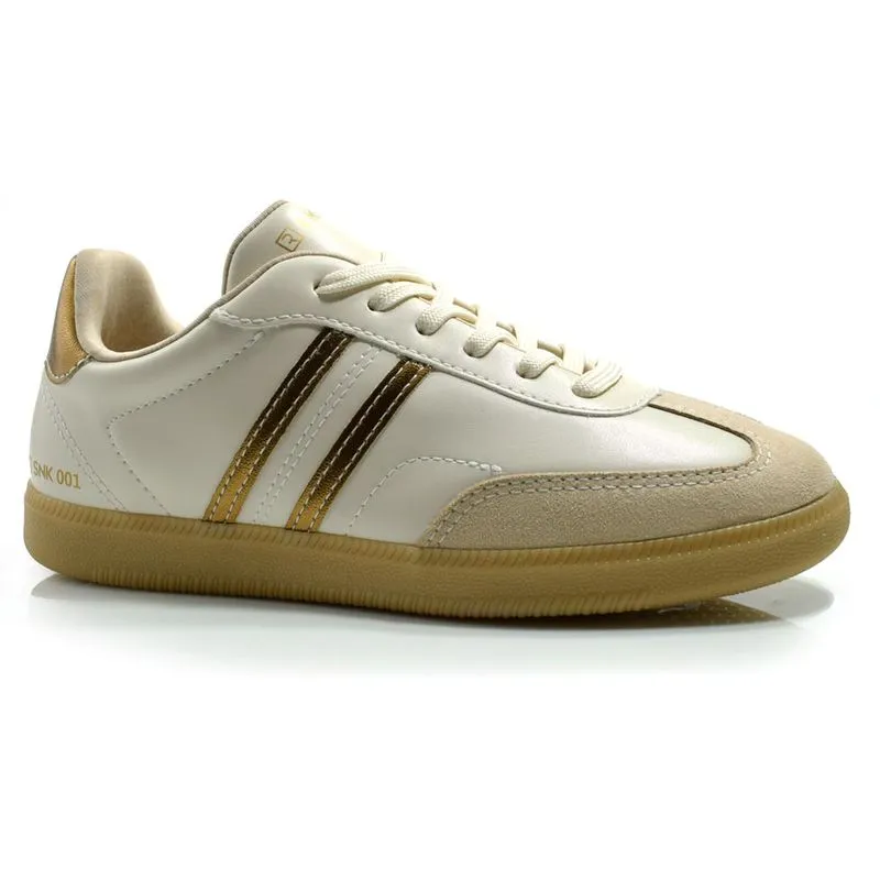 Tênis Casual Feminino Ramarim Creme 2462201 33