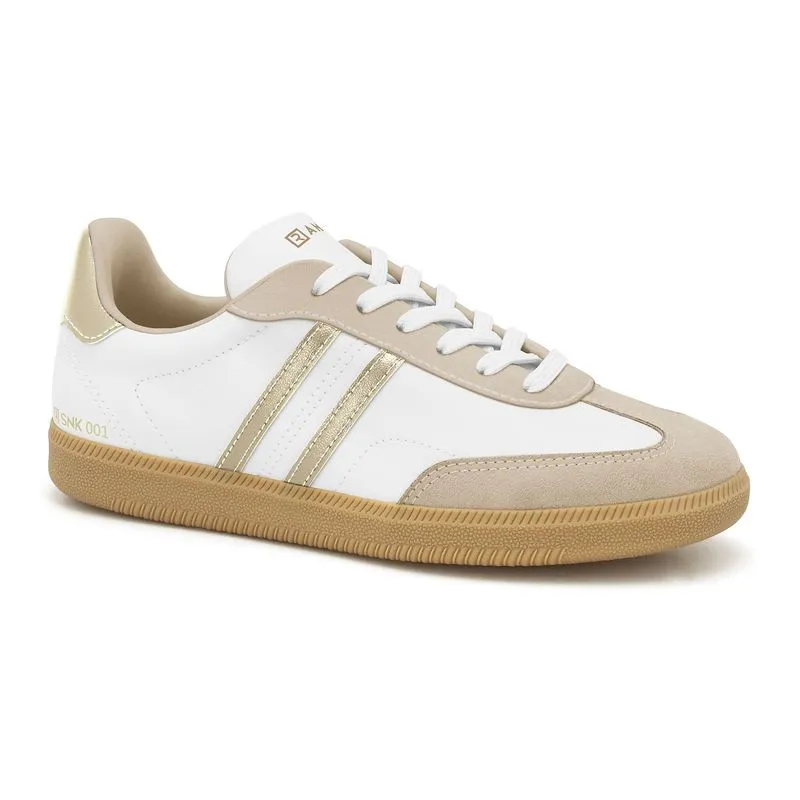 Tênis SNK Almond/Branco/Dourado Ramarim 2462201-6 34