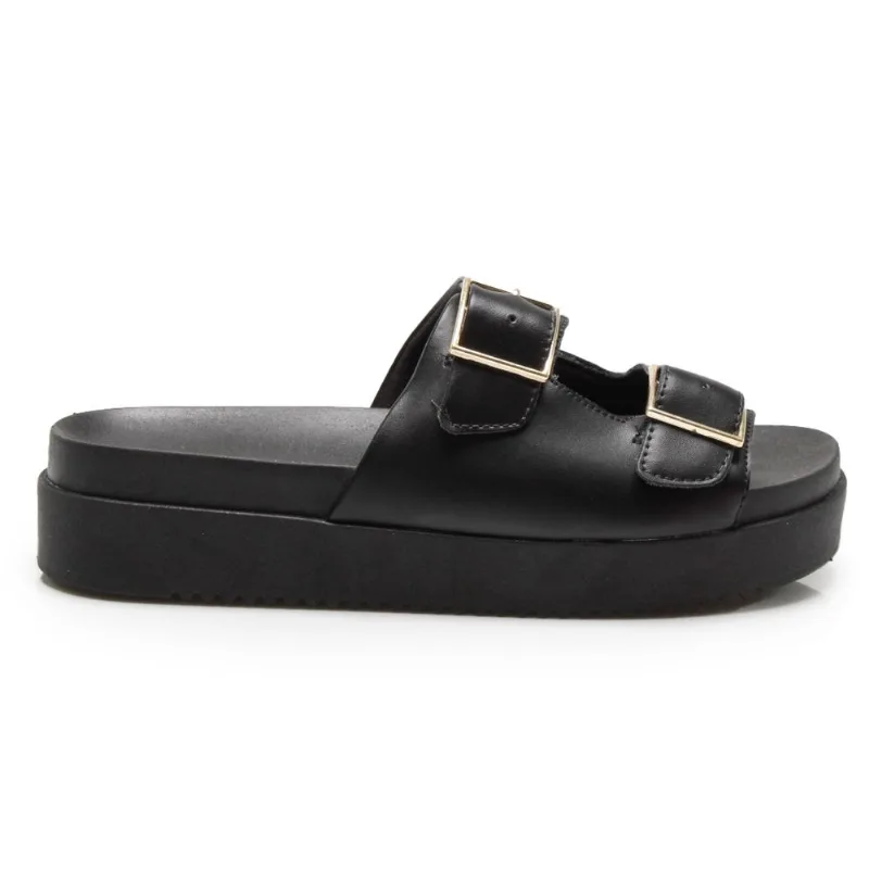 Tamanco CALCADOS Napa Preto Feminino 34