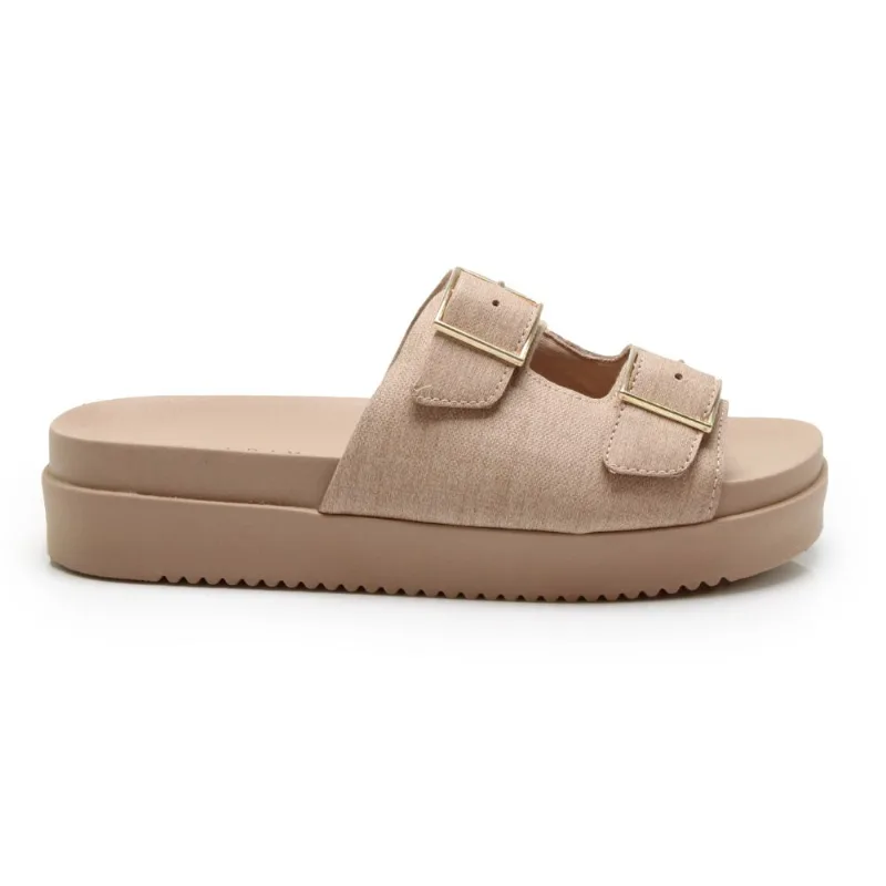 Tamanco Ramarim Design Moderno Feminino Bege 35