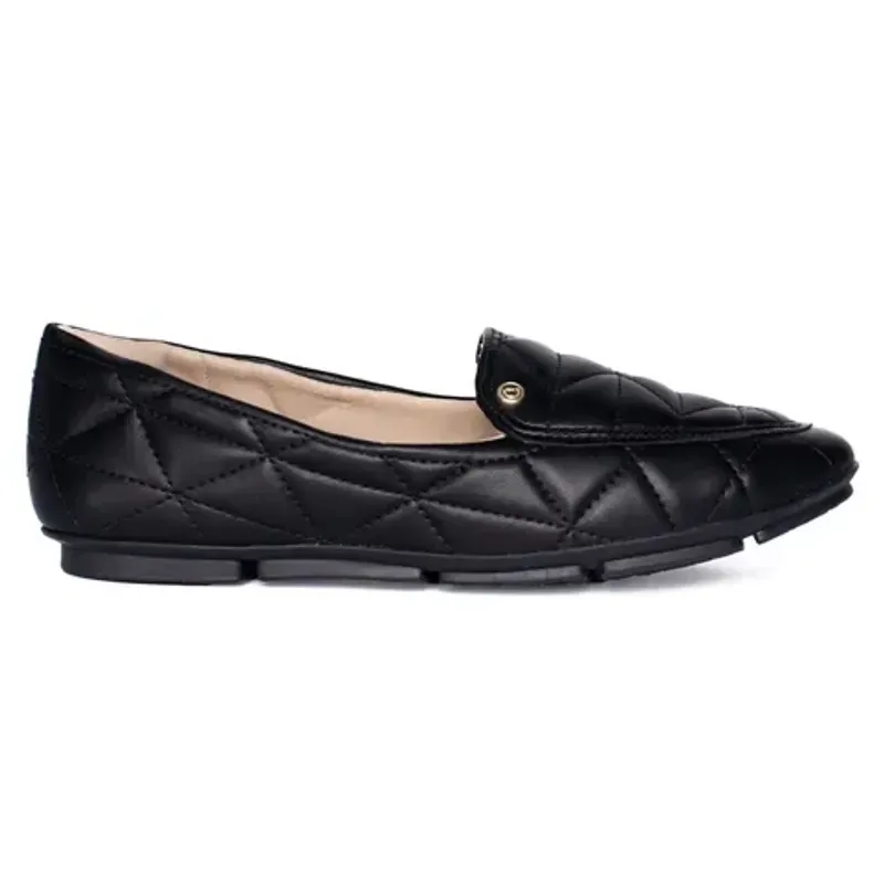Sapatilha Comfortflex Bico Fino Casual Preto Feminino 38