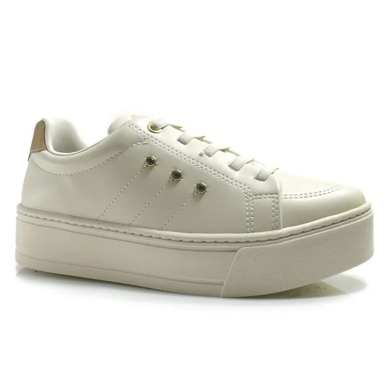 Tênis Casual Feminino Ramarim Creme 2597121 34