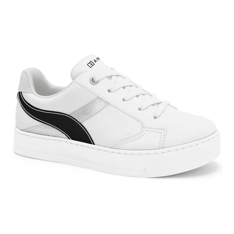 Tênis Casual Branco/Preto Ramarim 2593122-3 36