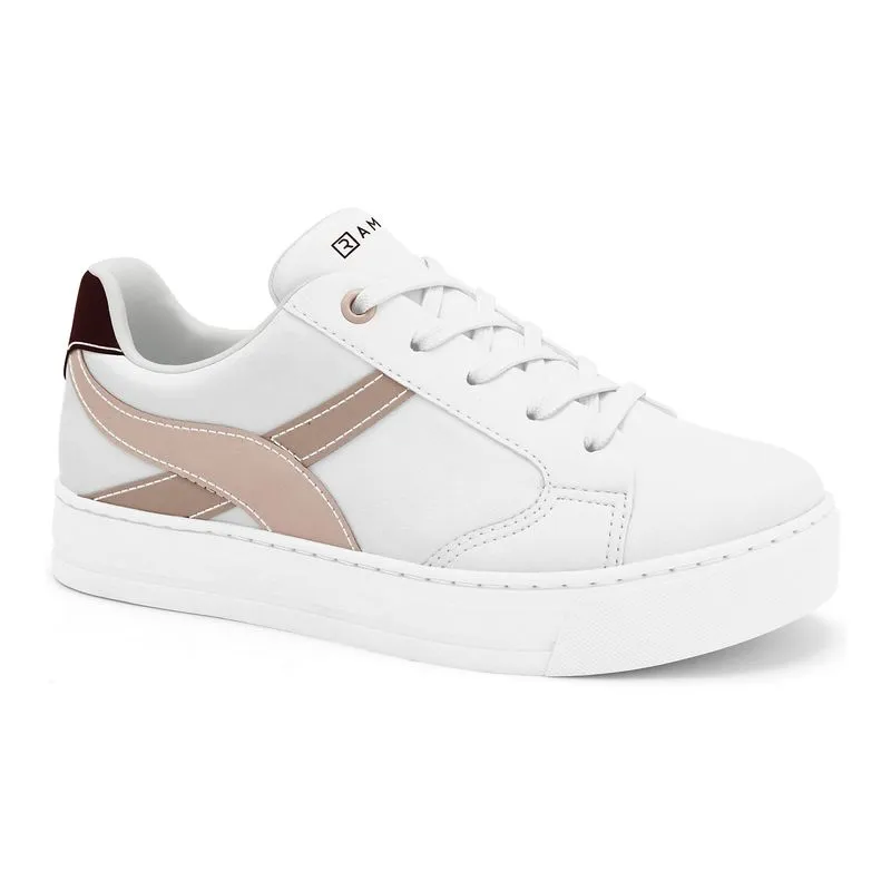 Tênis Casual Branco/Ballet Ramarim 2593122-1 34