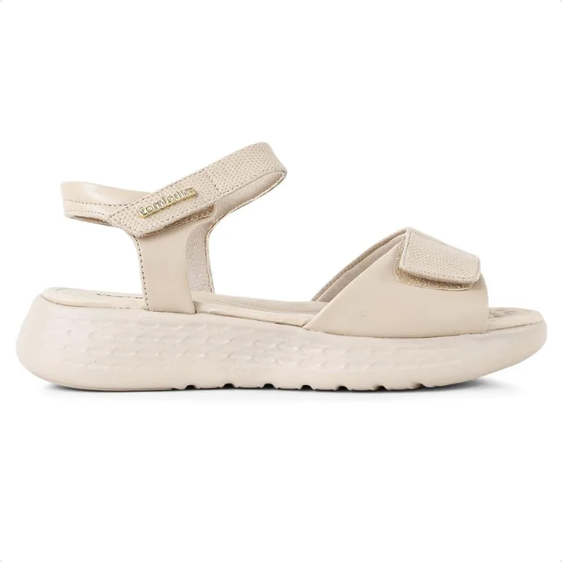 Sandália Comfortflex Ultra Conforto Feminina 38 / Bege
