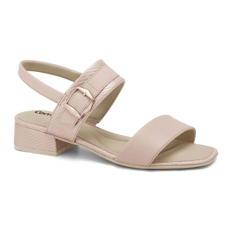 Sandália Salto Baixo Ballet Comfortflex 2555303-1 36