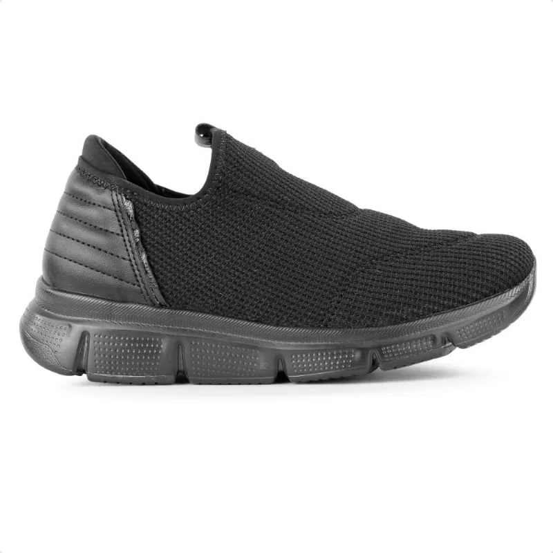 Tênis Comfortflex Knit Slip On Feminino 35 / PRETA