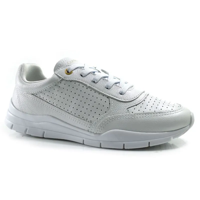 Tênis de Couro Feminino Comfortflex Branco 2535303 35