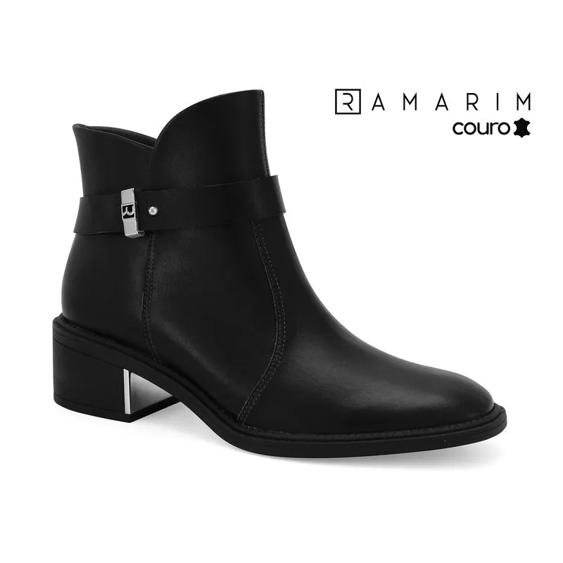 Bota Couro Preto Ramarim 2565103-6 40