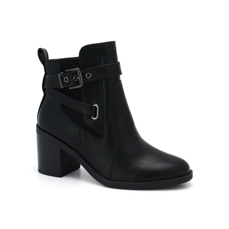 Bota Cano Curto Preta Comfortflex 2599332-1 34