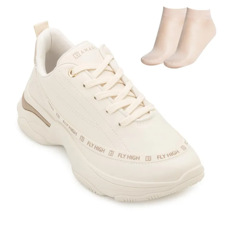 Tênis Casual Ramarim e Meia RM25-257 36 / Bege