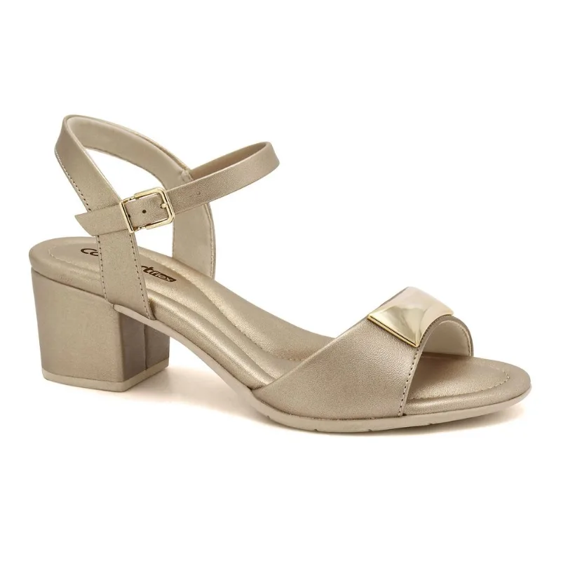 Sandália Salto Bloco Mocca Comfortflex 2557402-1 36