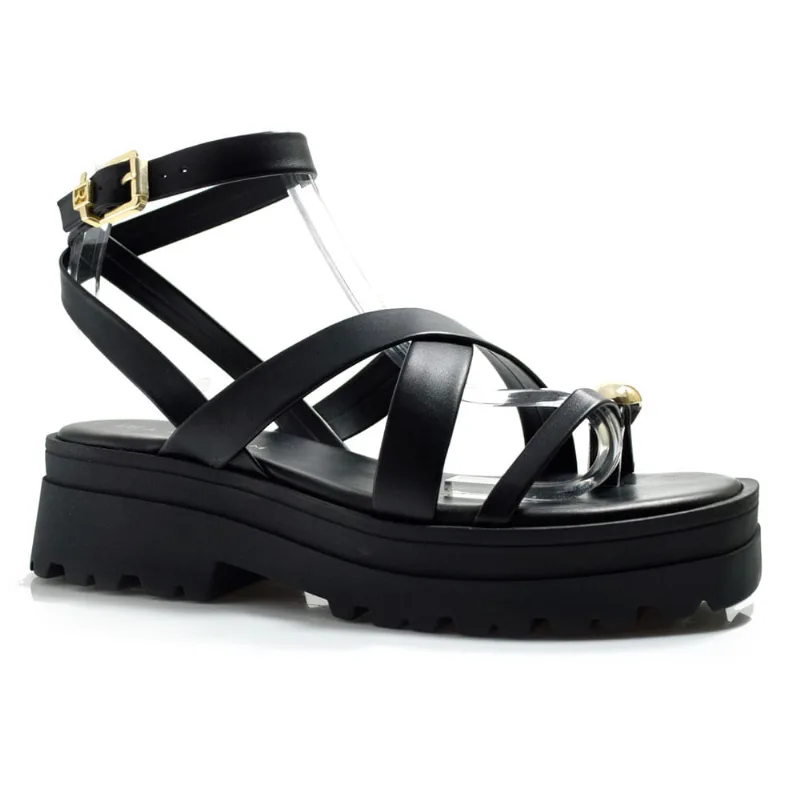 Sandália Flat Feminina Ramarim Preto 2538204 35