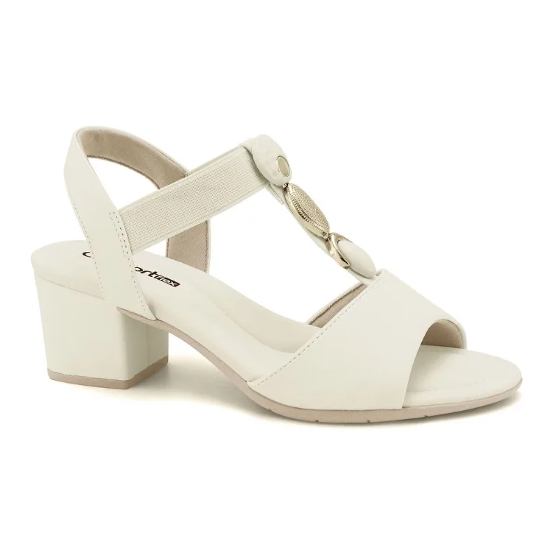 Sandália Salto Bloco Coconut Comfortflex 2557403-1 36