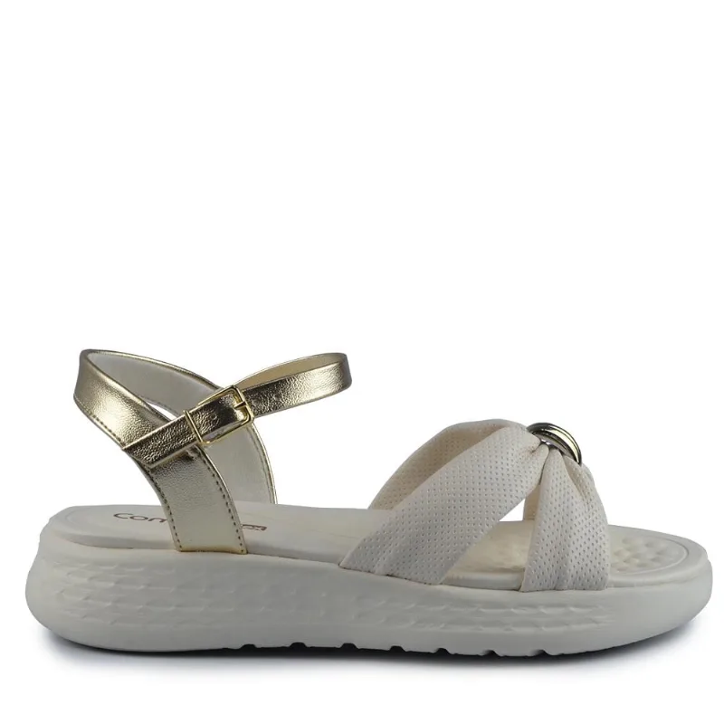 Sandália Comfortflex Feminina 2547403 01 NP PLUS COCONUT 34