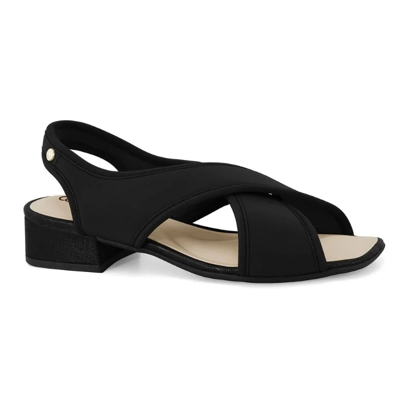 Sandália Ultramacio Preta Comfortflex 2555409-4 39