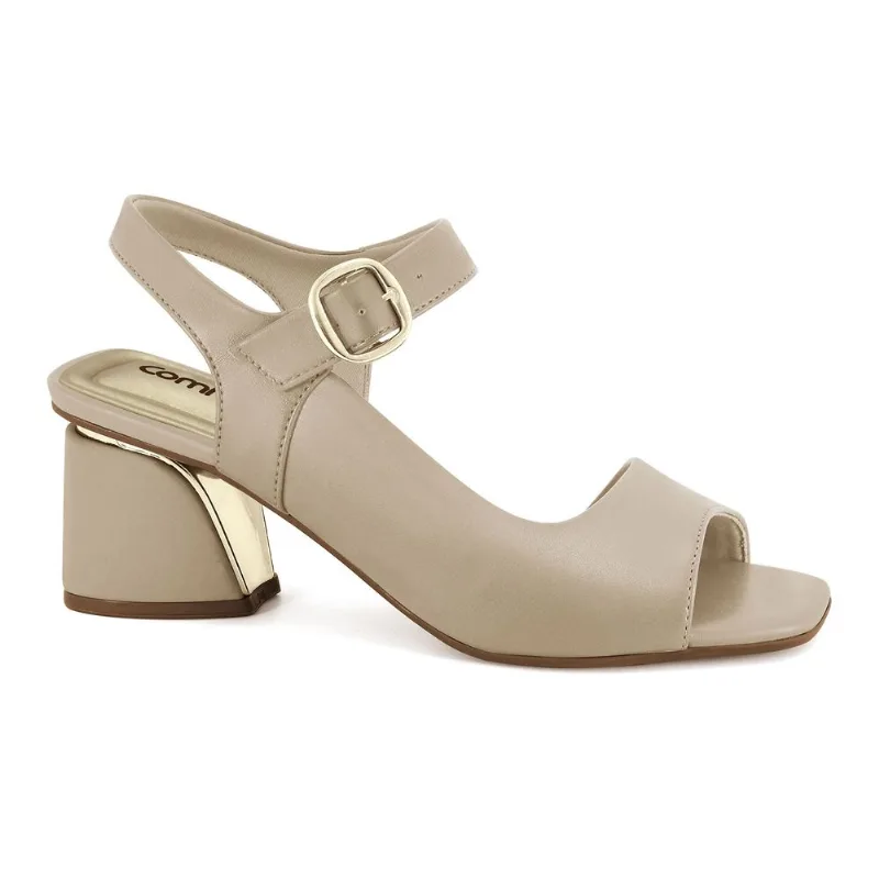 Sandália Salto Bloco Mocca Comfortflex 2574404-3 37
