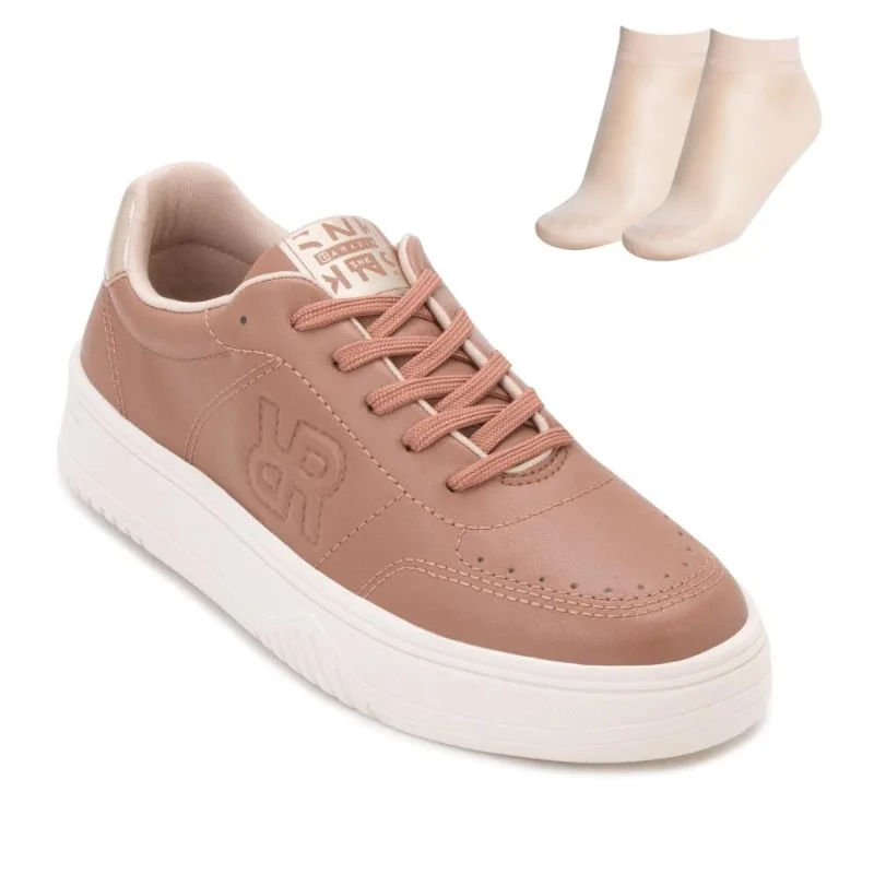 Tênis Casual Ramarim CC RM25-25882 38 / Caramelo/Creme