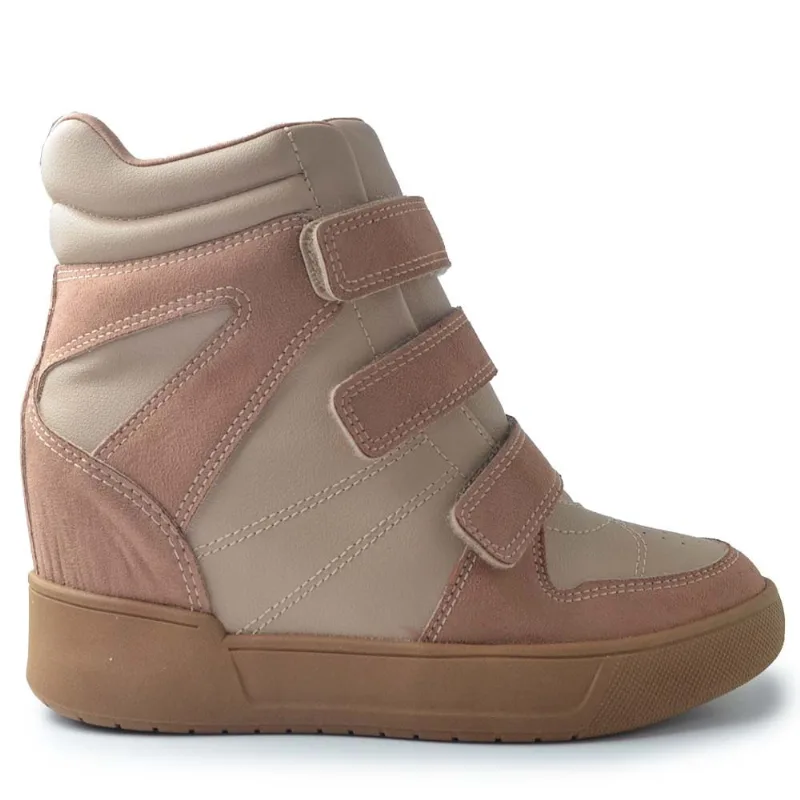 Tênis Casual Ramarim Feminino Sneaker 2591202 001 CAM PLUS/CACAU 35