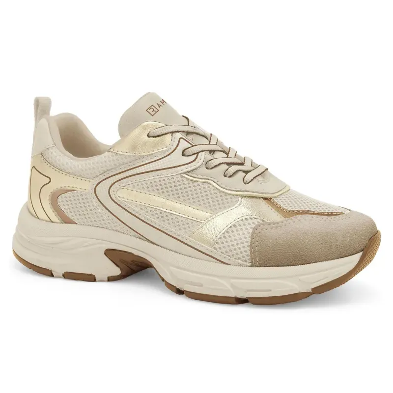 Tênis Casual Ramarim Mocca Feminino Bege 33