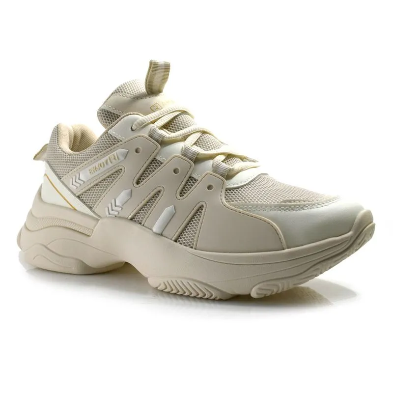 Tênis Feminino Ramarim Chunky Bege 2574231 37