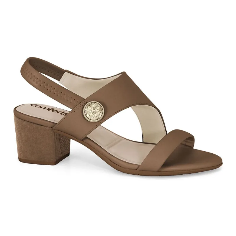 Sandália Salto Bloco Cacau Comfortflex 2562404-3 37