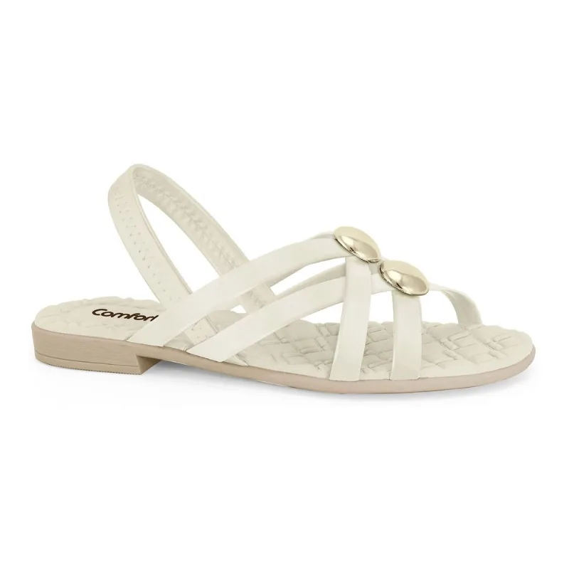 Sandália Super Leve Coconut Comfortflex 2541403-4 36